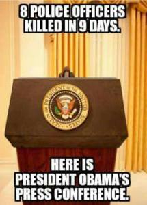dead police response from Obama