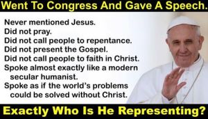 Pope visit to congress