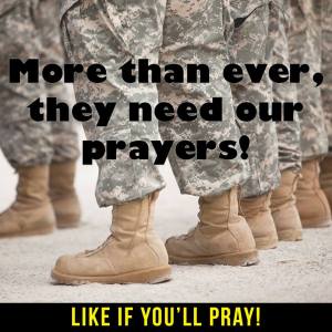 Pray for our troops