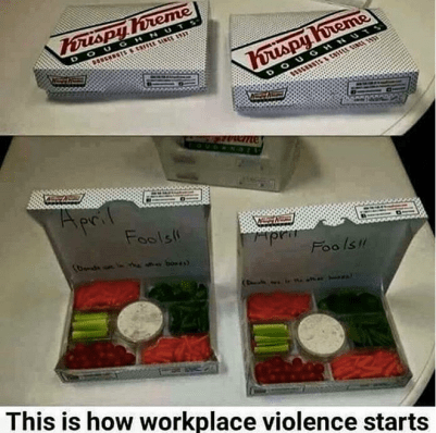 April fool vile prank