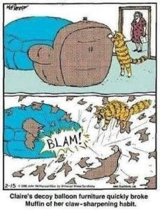 decoy furniture trains cats