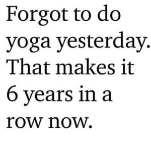 Yoga routine